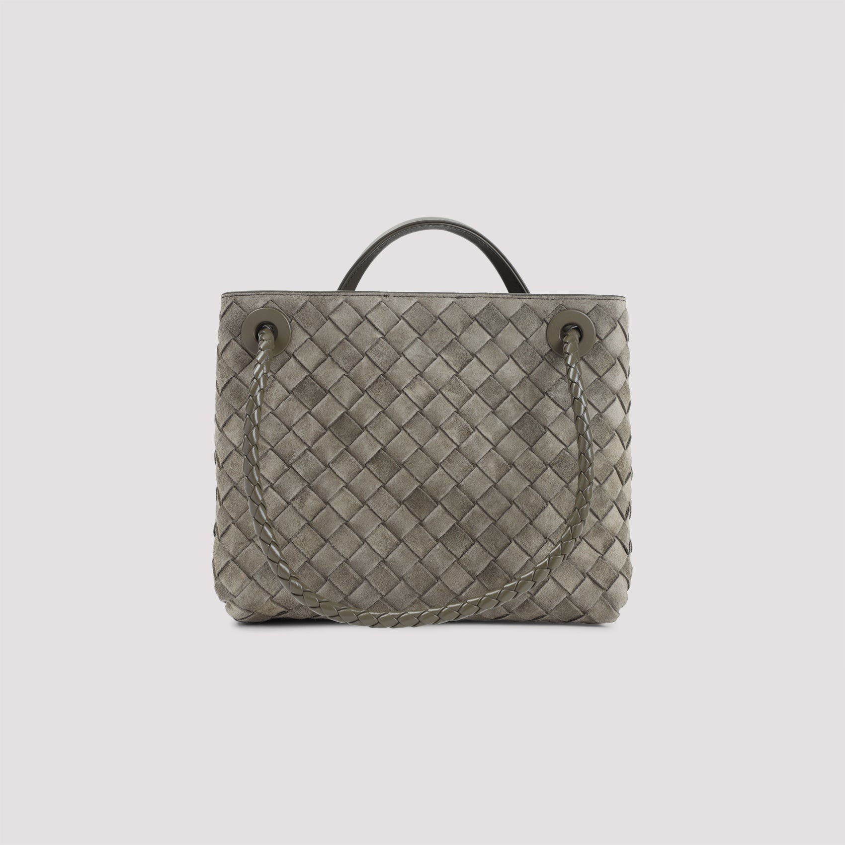 BOTTEGA VENETA Men's Suede Handbag - 24cm x 20cm x 11cm