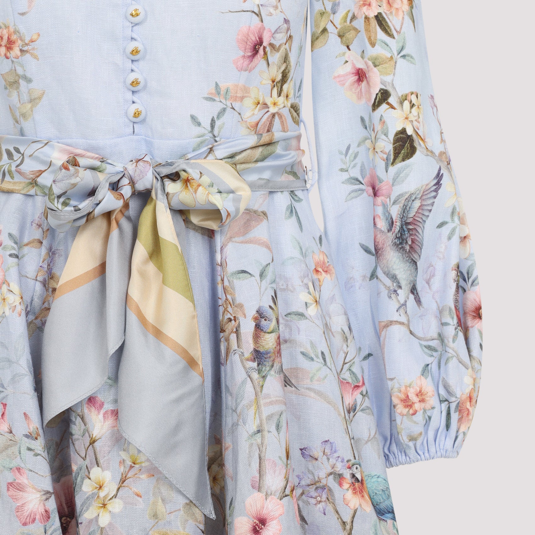 ZIMMERMANN Rebellion Button Mini Dress