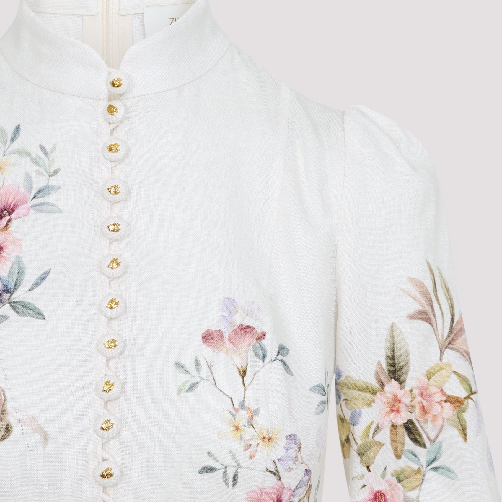 ZIMMERMANN Rebellion Button Midi Dress