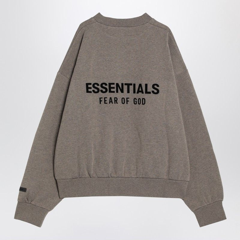 FEAR OF GOD ESSENTIALS Men's Fleece Cotton Sweatshirt with Logo - FW25