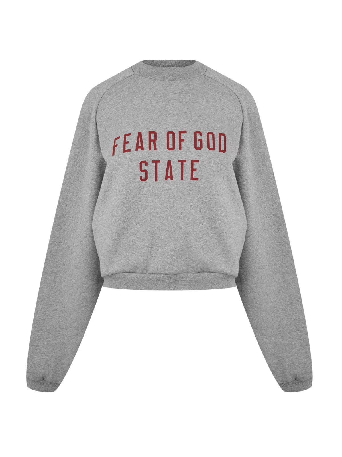 FEAR OF GOD Cropped Logo Fleece Sweatshirt for Women