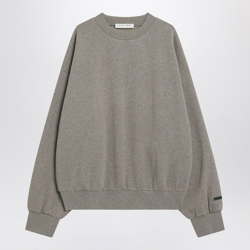 FEAR OF GOD ESSENTIALS Brushed Cotton Crewneck Sweatshirt - FW25
