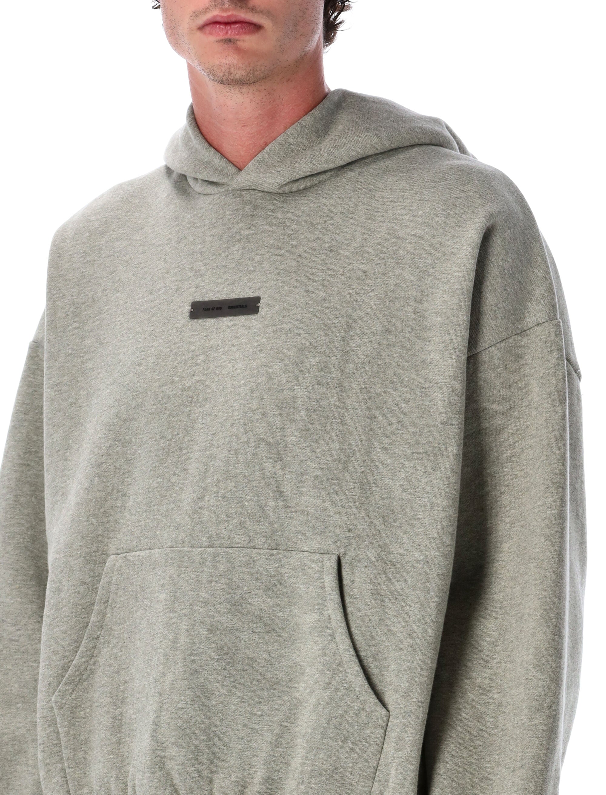 FEAR OF GOD ESSENTIALS Classic Fleece Hoodie for Men - Relaxed Fit, Size L