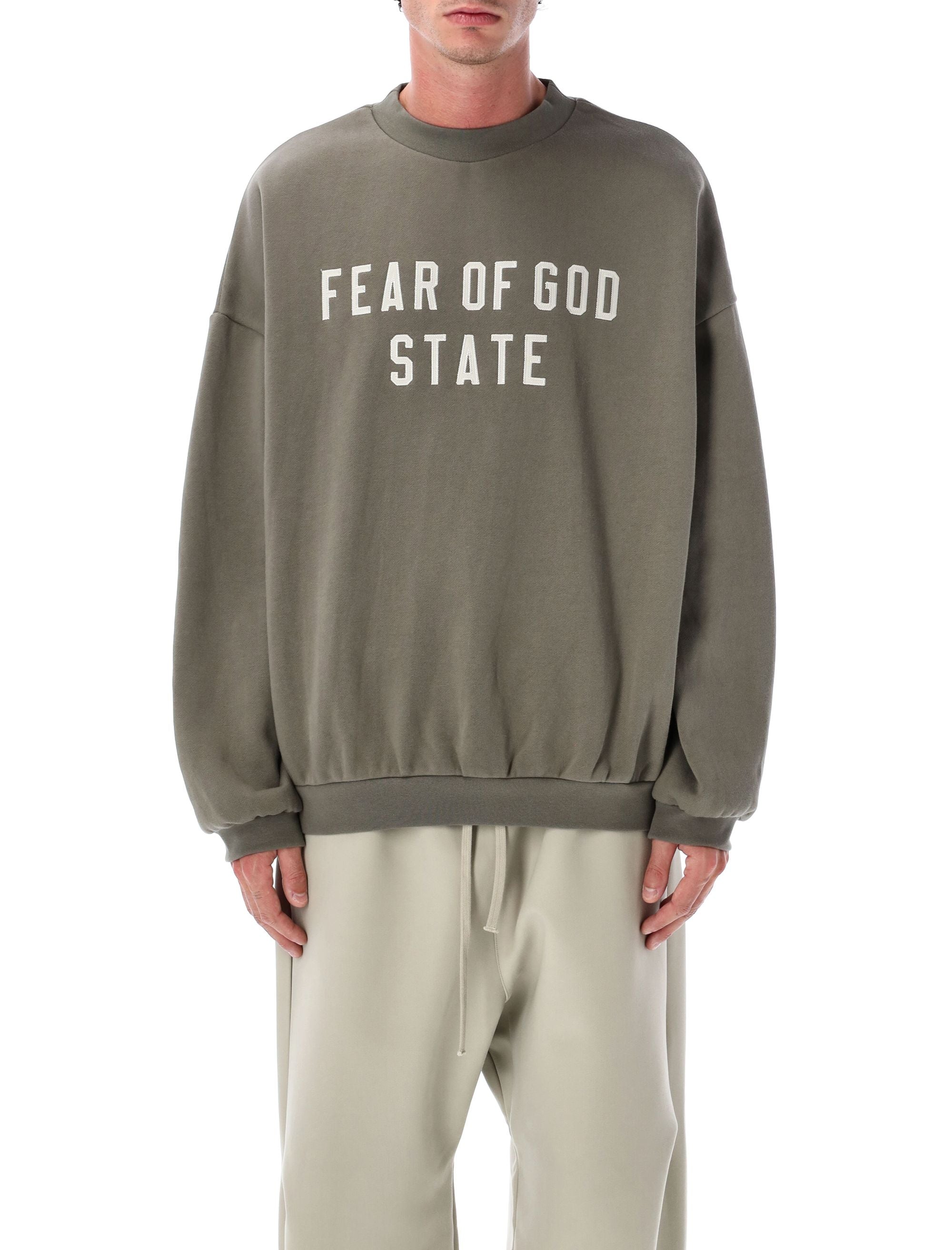 FEAR OF GOD ESSENTIALS 90’s Fleece Crewneck - Size L