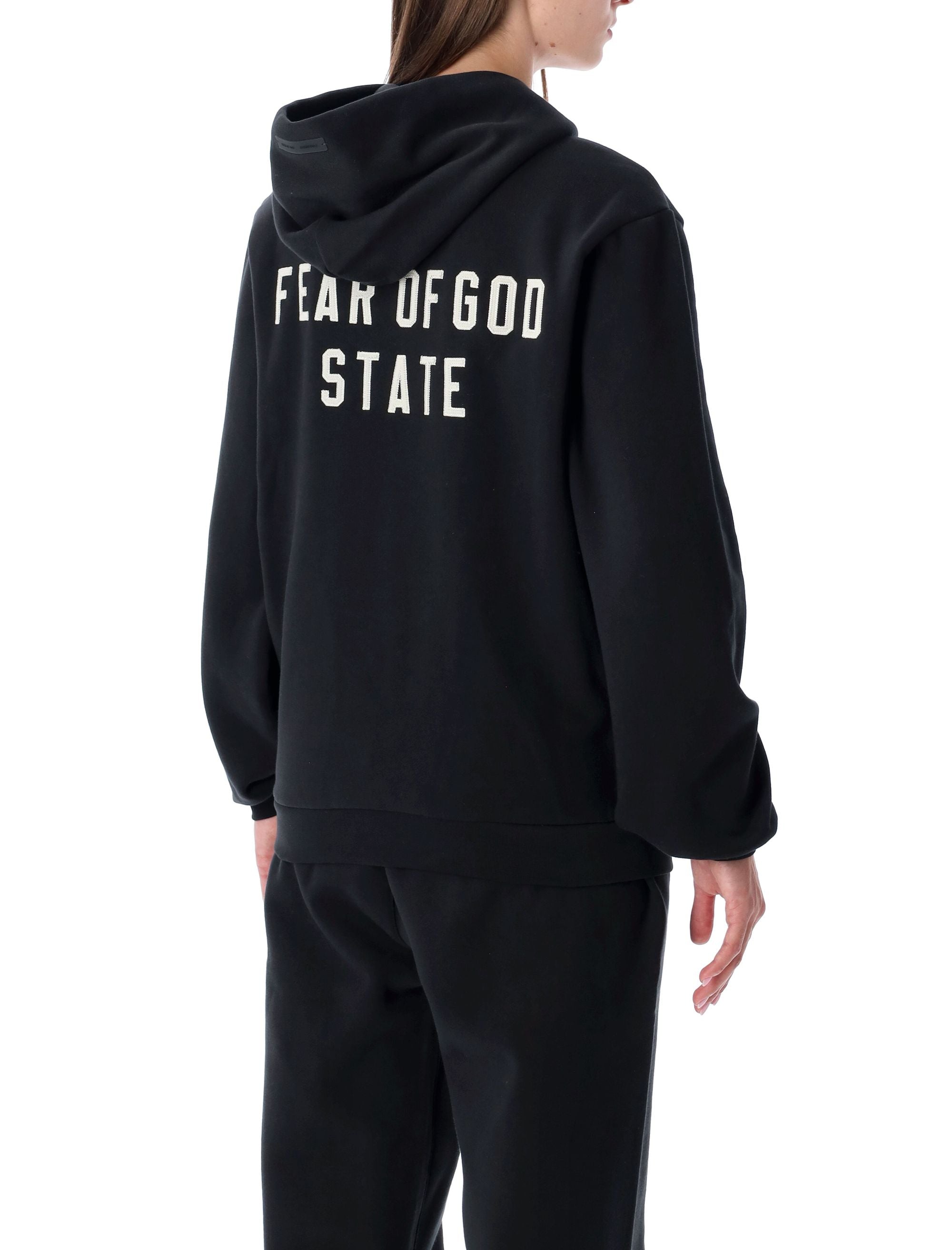 FEAR OF GOD ESSENTIALS 90s Fit Zip Hoodie - Essential Oversized Design