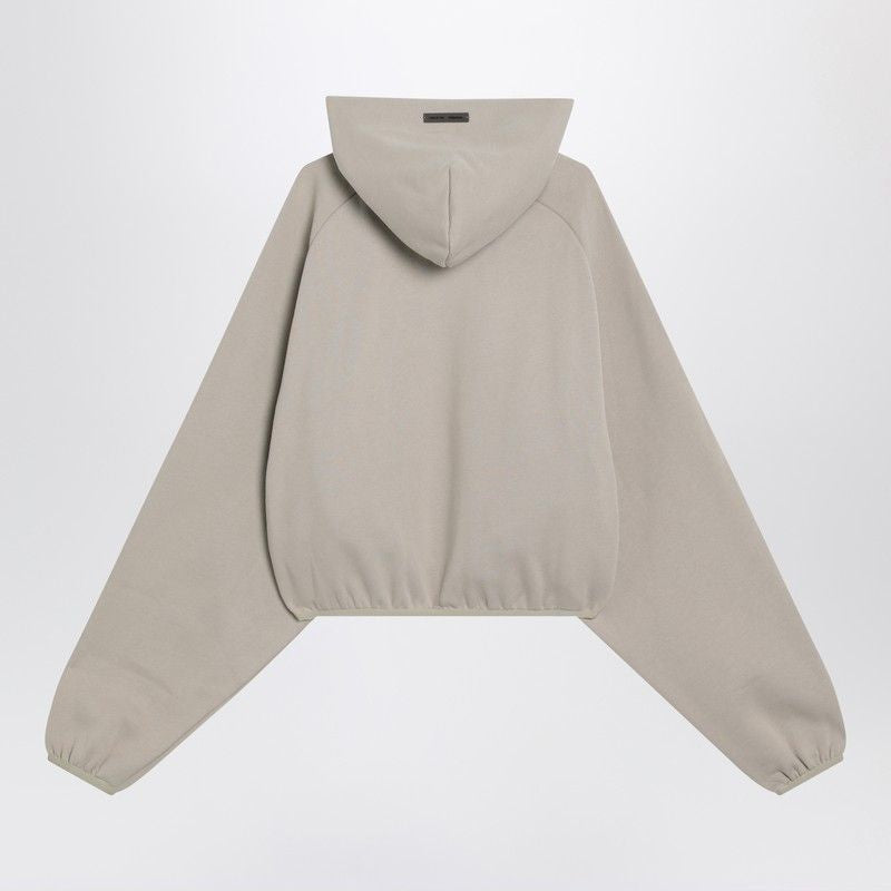 FEAR OF GOD ESSENTIALS Oversized Cropped Brushed Cotton Sweatshirt