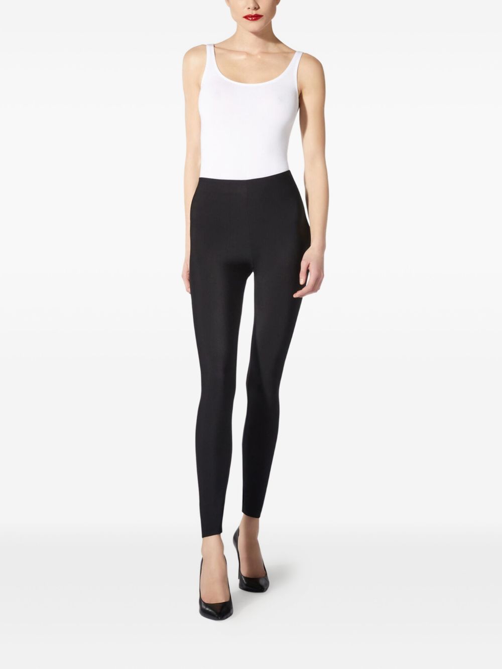 WOLFORD High Waist Straight Leg Ankle Length Leggings