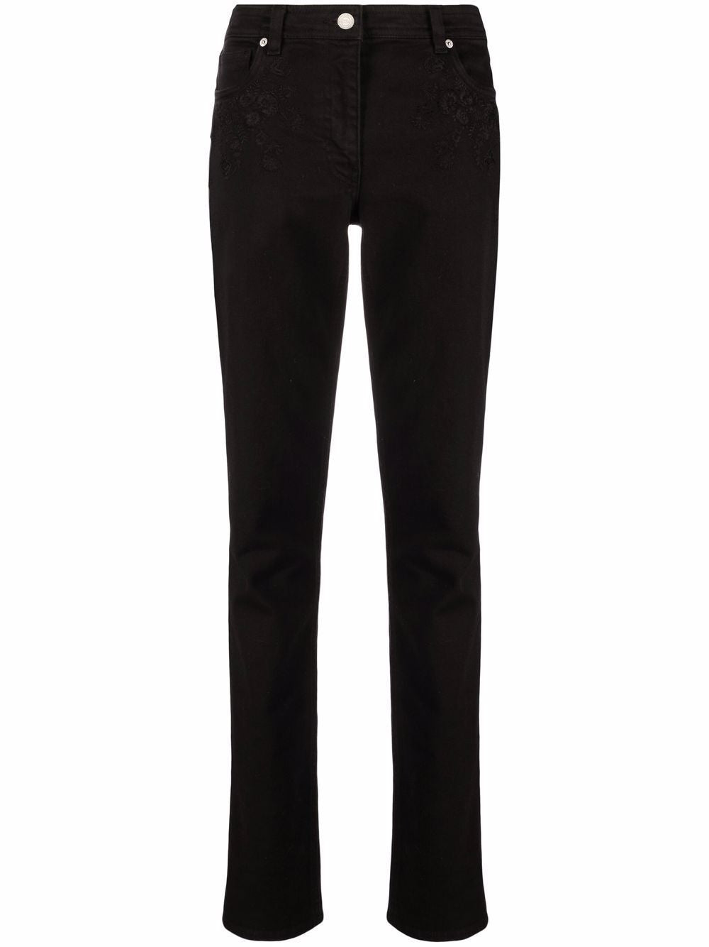 ETRO Floral-Embroidered Skinny Jeans for Women