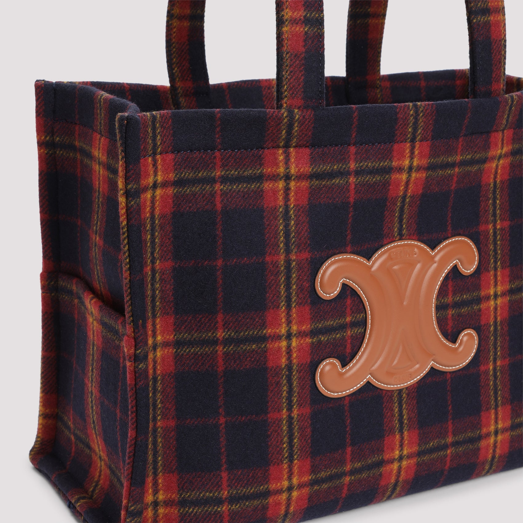 CELINE Large Wool Basket Handbag - 40CM x 29CM x 16CM