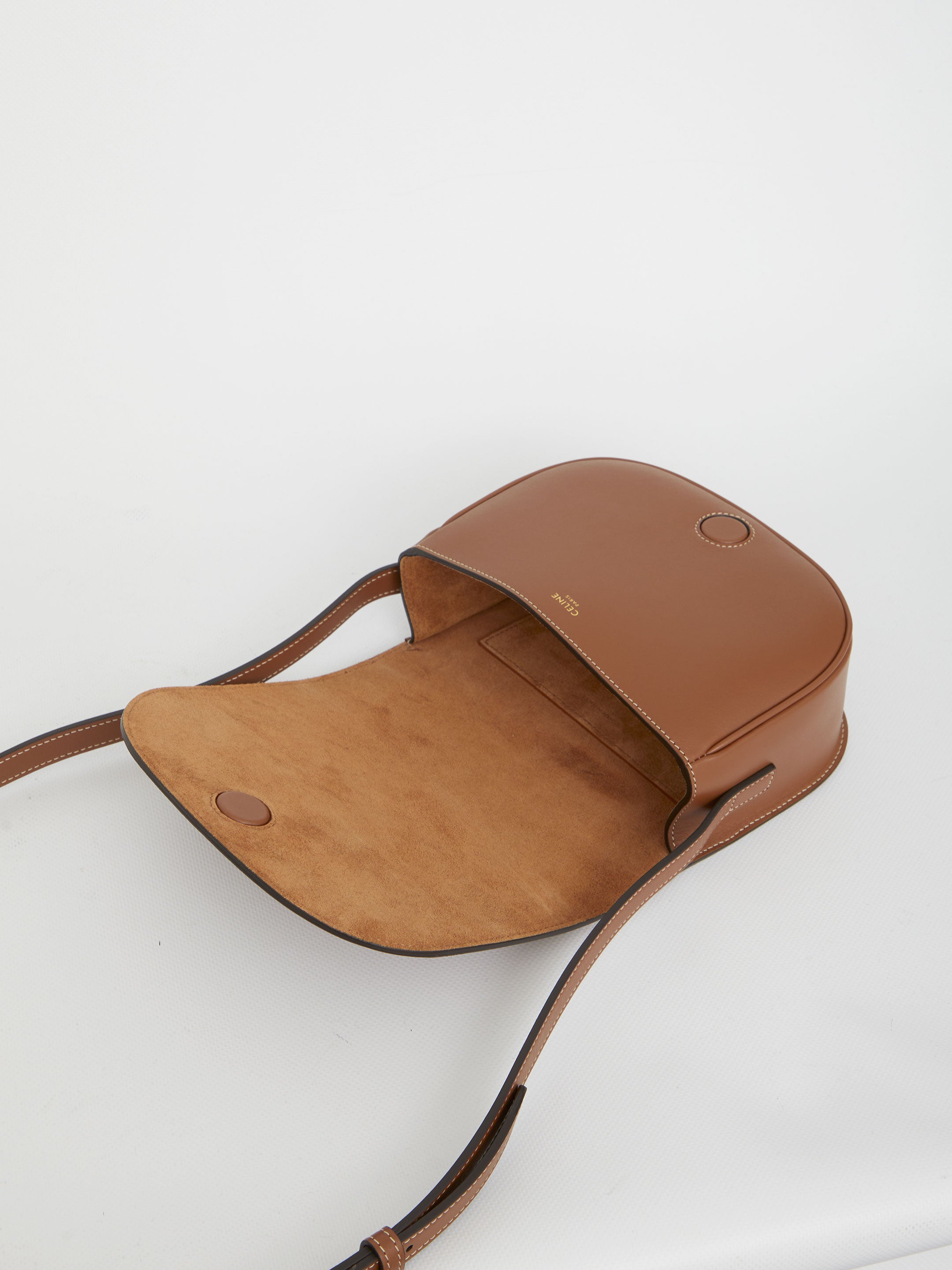 CELINE Mini Crossbody Handbag with Embossed Detail