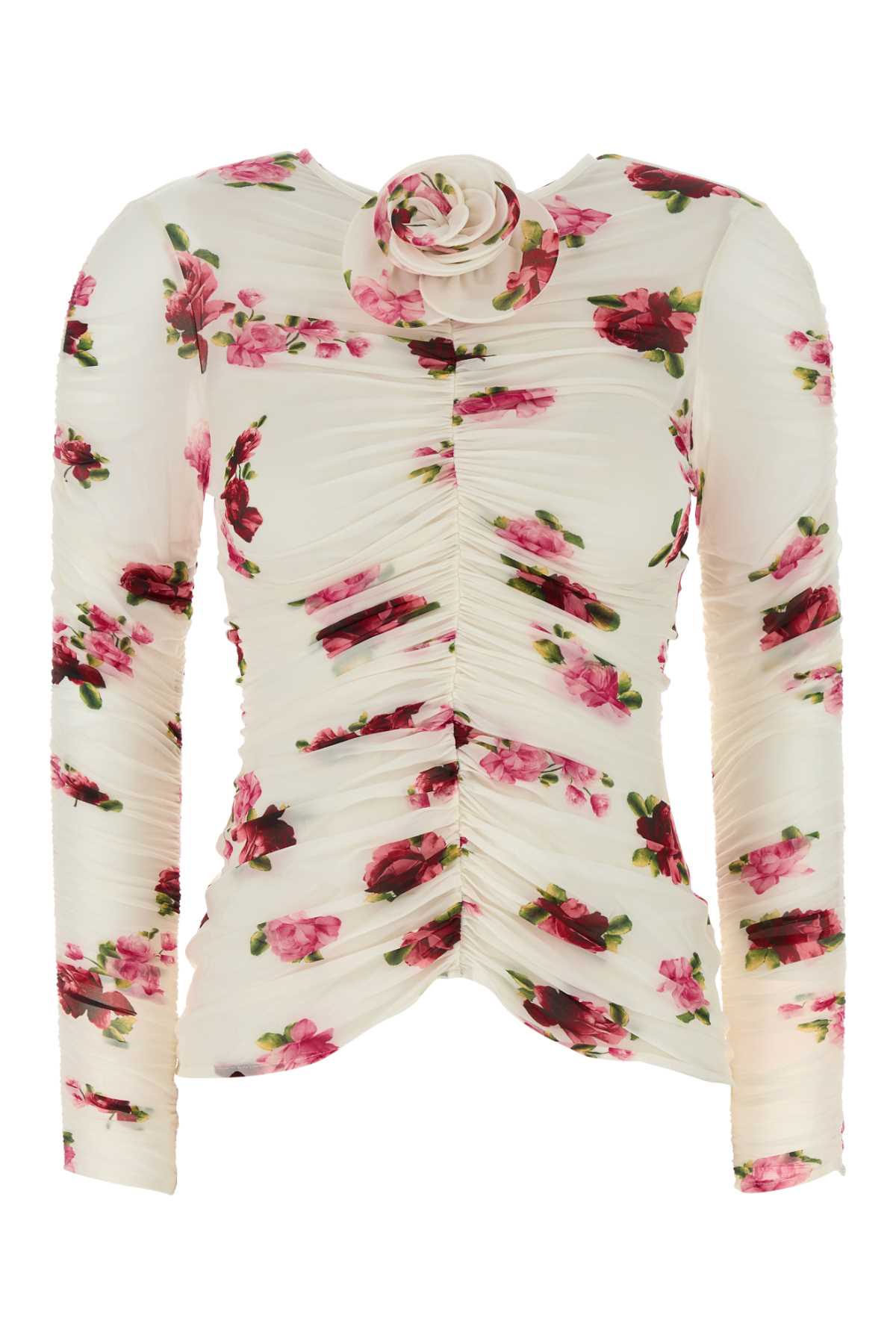 MAGDA BUTRYM Printed Stretch Cupro Top for Women