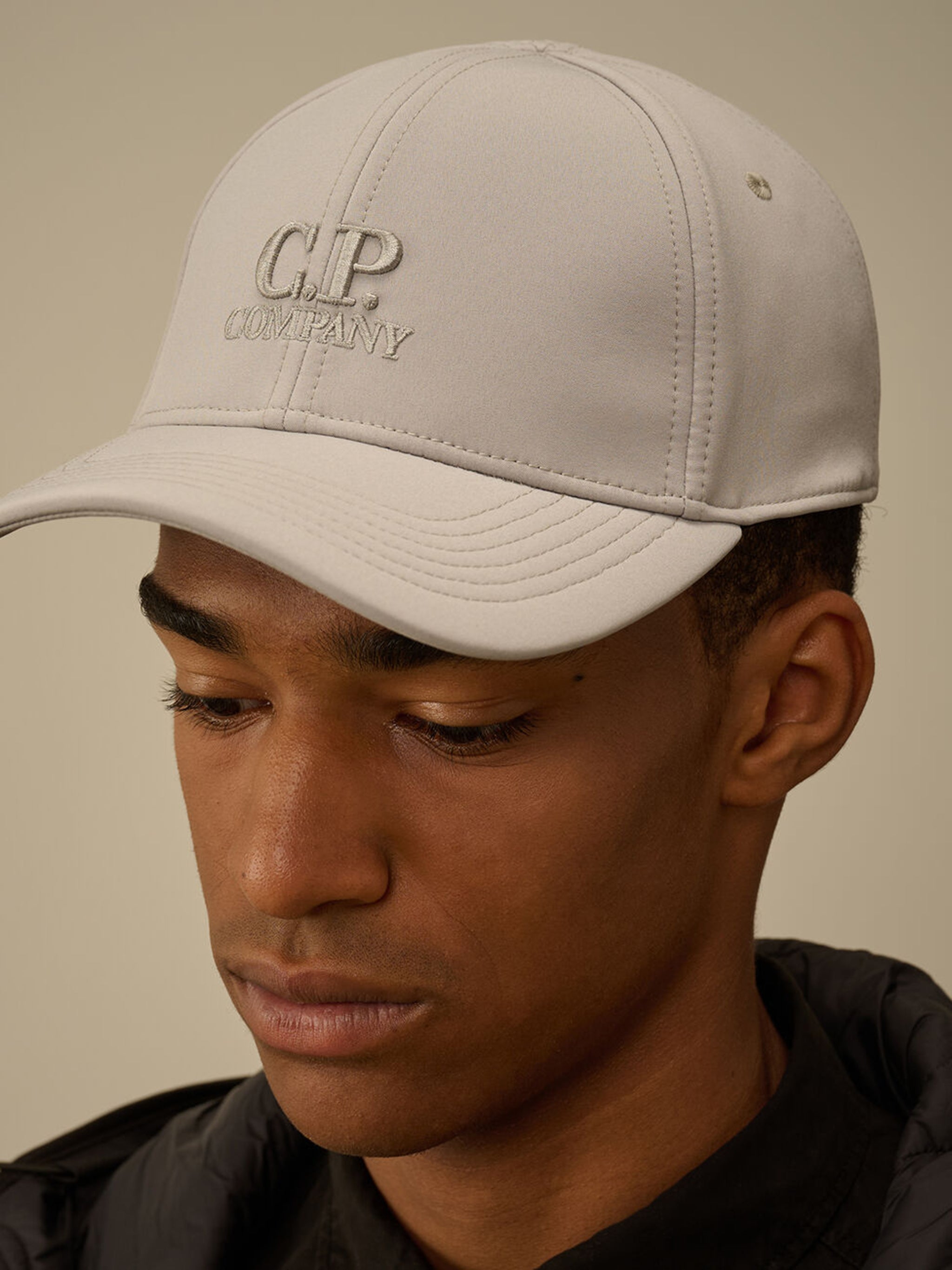 C.P.COMPANY Shell Logo Cap with Curved Visor