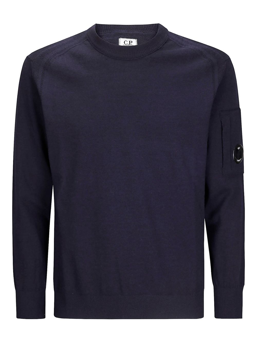 C.P.COMPANY Classic Logo Wool Crewneck Sweater for Men