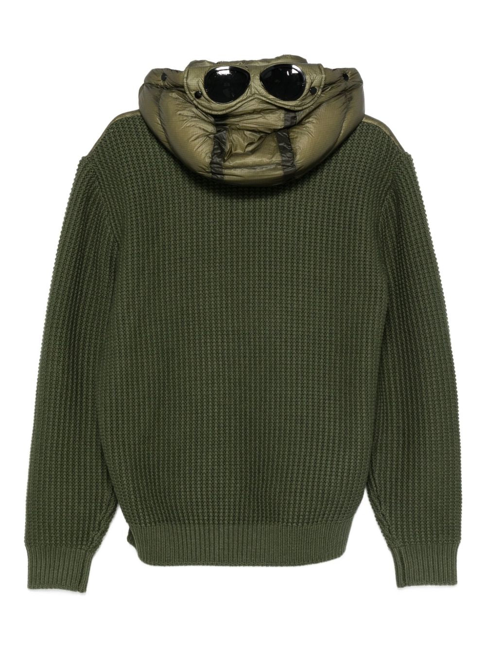 C.P.COMPANY Men's Quilted Padded Jacket with Adjustable Goggle Hood - Size M