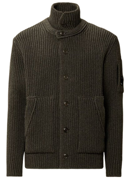 C.P.COMPANY Lambswool Button Cardigan for Men
