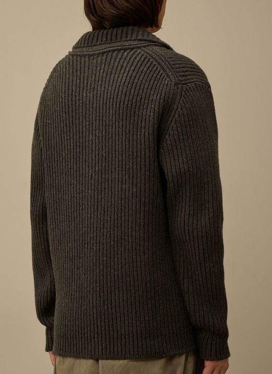 C.P.COMPANY Lambswool Button Cardigan for Men