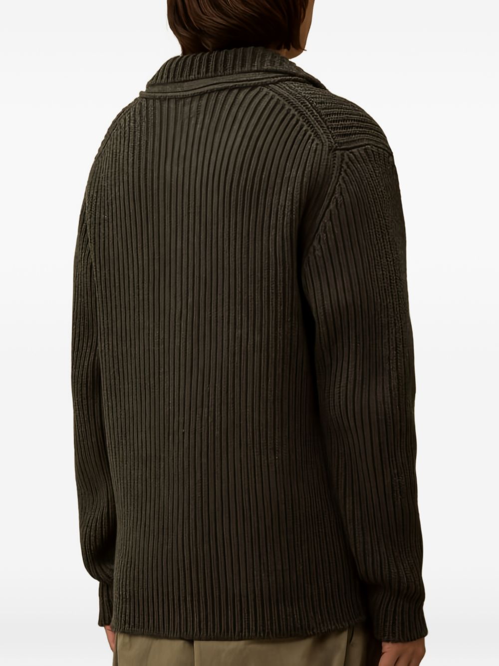 C.P.COMPANY Lambswool Button Cardigan for Men