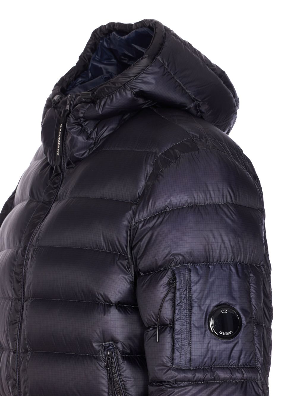 C.P.COMPANY Men's Padded Down Jacket with Compass Patch