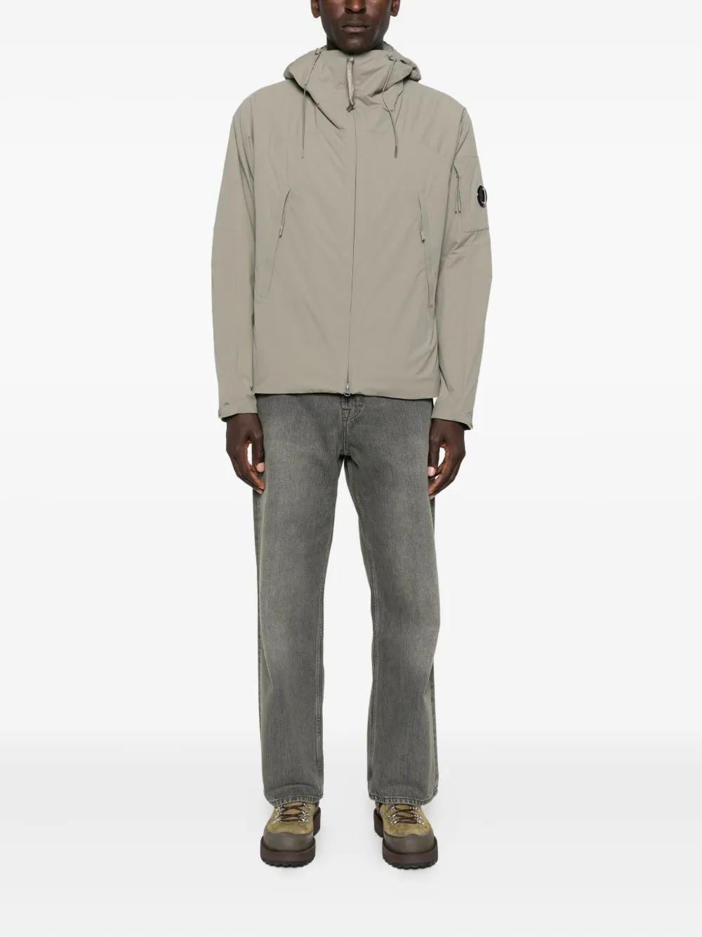 C.P.COMPANY Men's Zip-Front Hooded Jacket