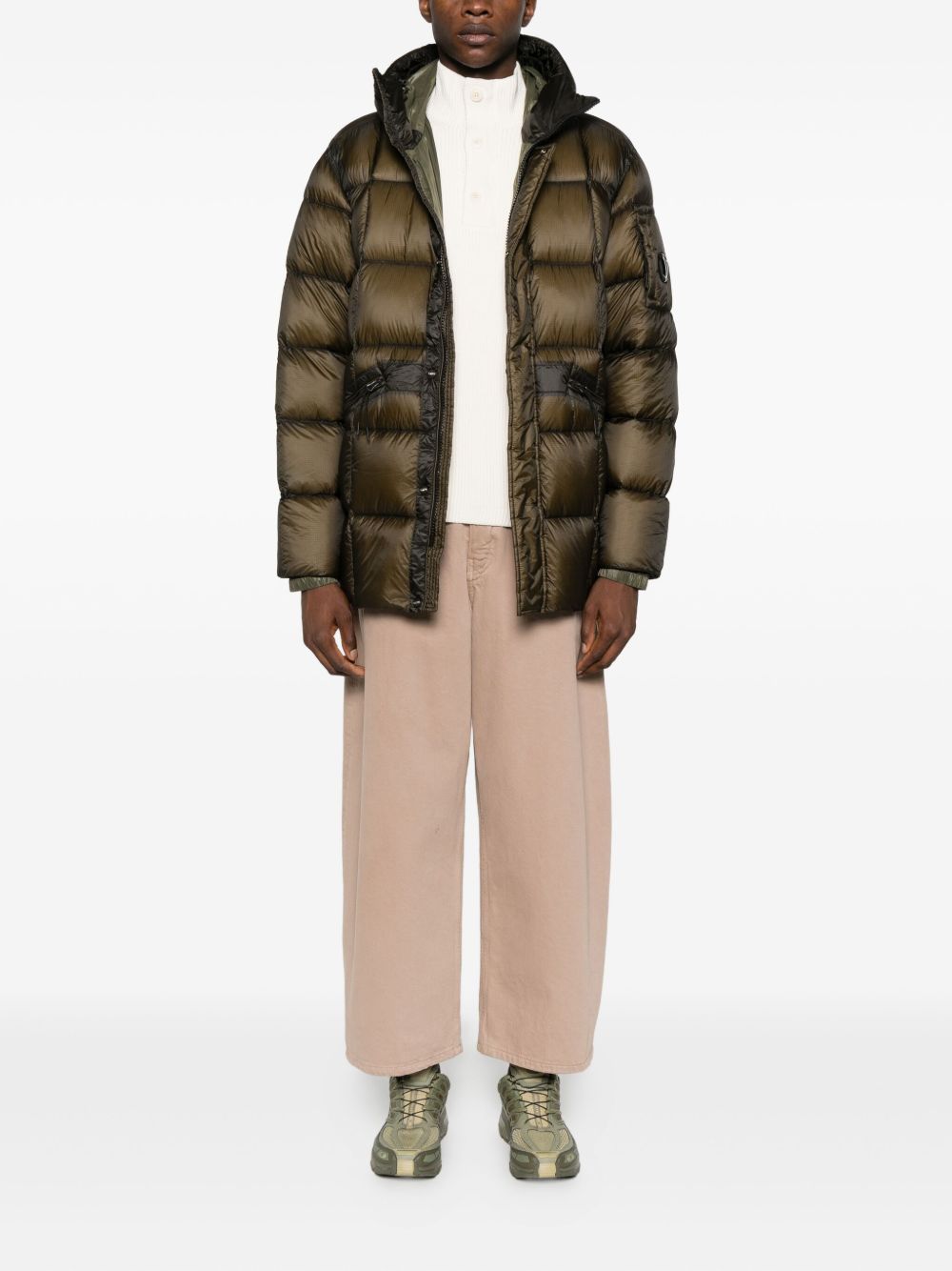 C.P.COMPANY Men's Adjustable Hood Down Jacket