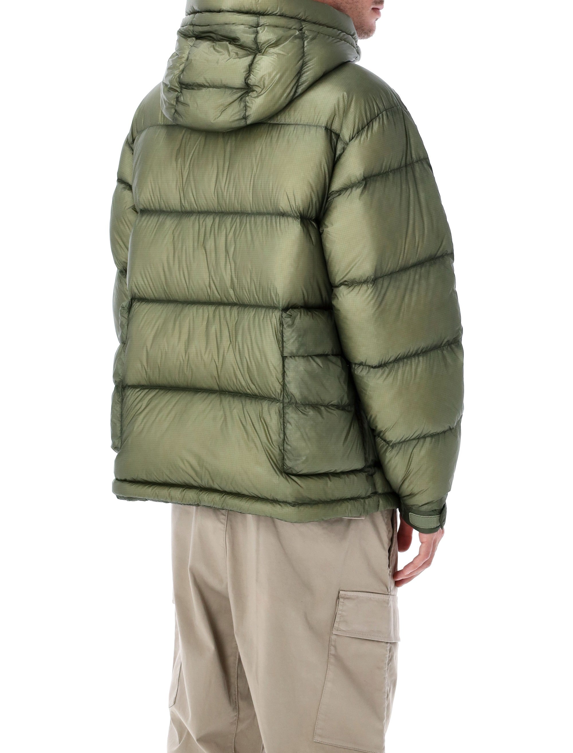 C.P.COMPANY Men's Regular Fit Shell Puffer Jacket with Adjustable Hood