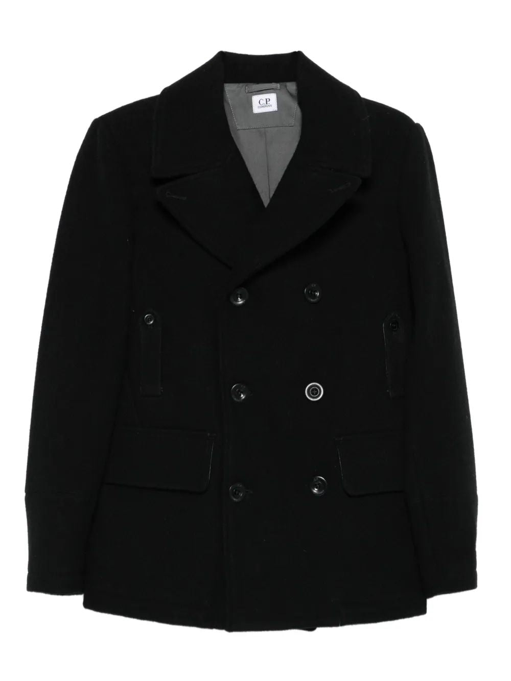 C.P.COMPANY Classic Double Breasted Peacoat Jacket for Men