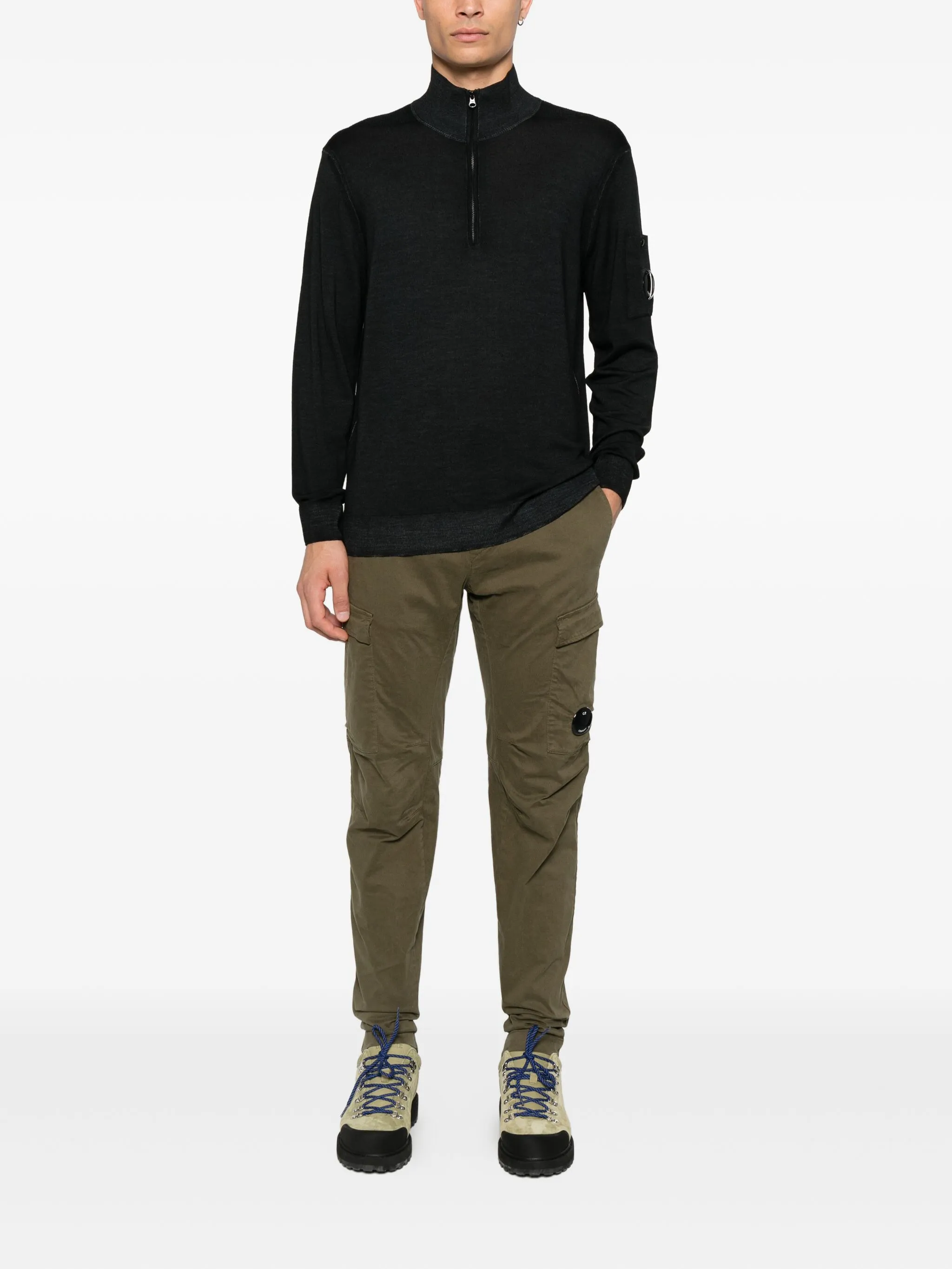 C.P.COMPANY Men's Ergonomic Cargo Pants - Size 48