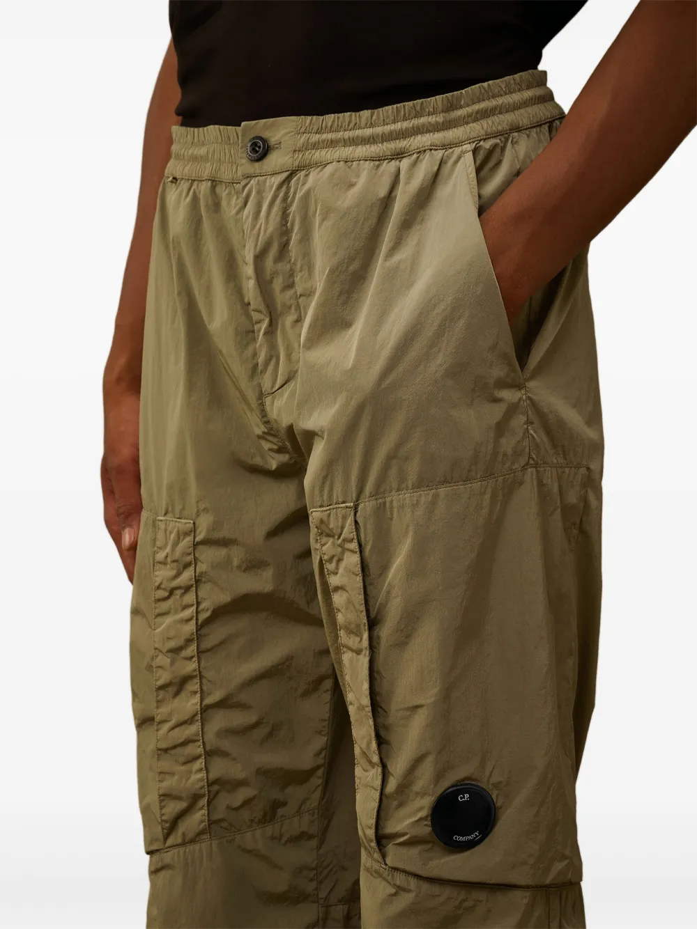 C.P.COMPANY Adjustable Cargo Pants with Chrome Lens - Size 48
