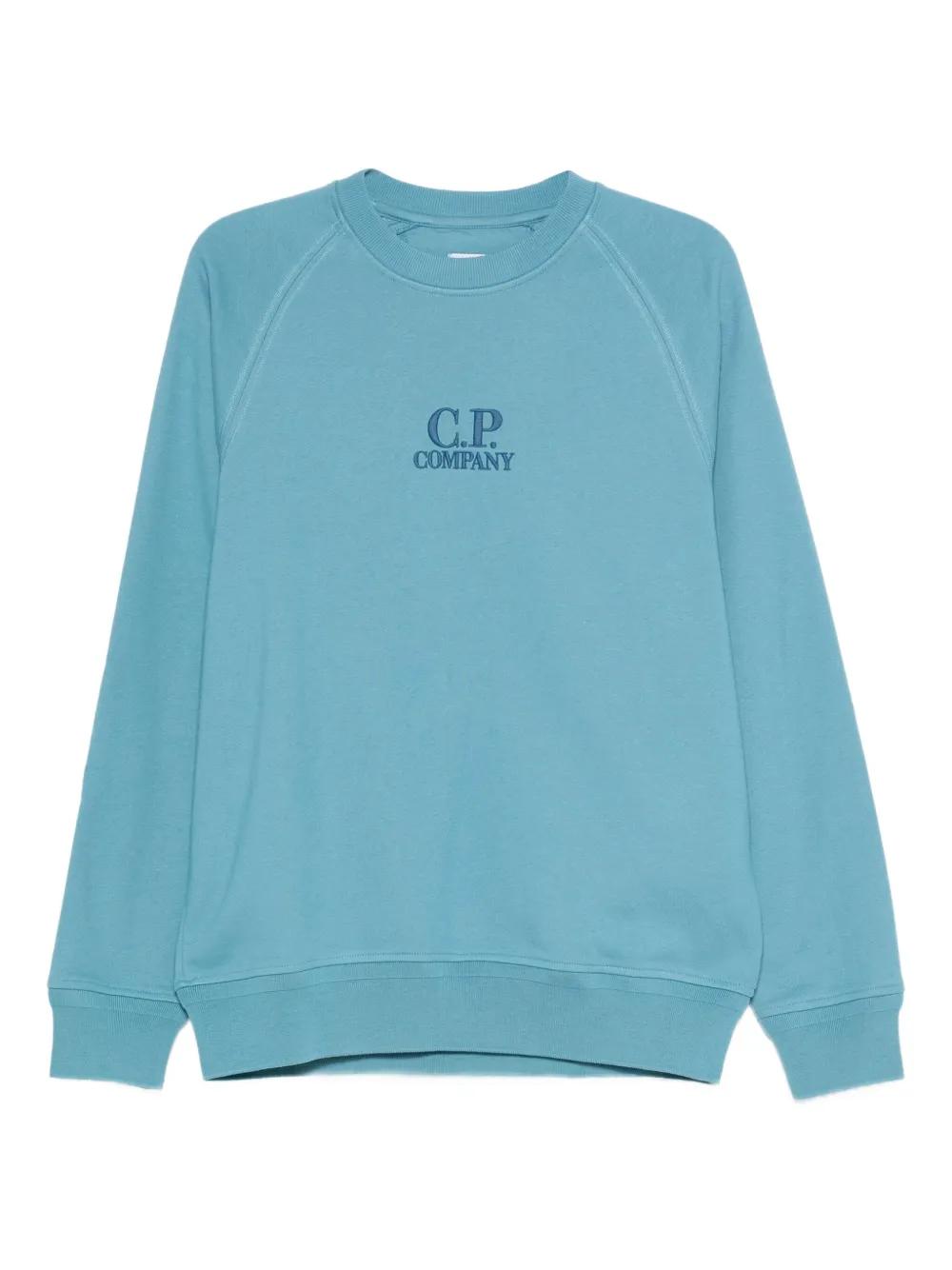 C.P.COMPANY Embroidered Sweater with Raglan Sleeves