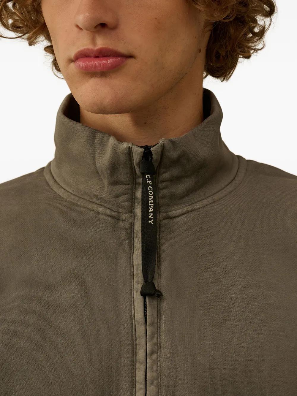 C.P.COMPANY Half-Zip Sweatshirt with Lens Pocket for Men