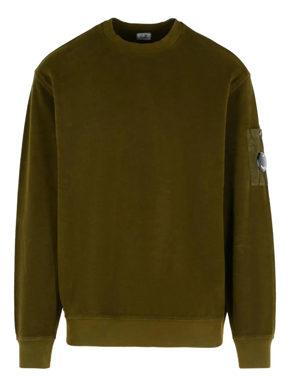 C.P.COMPANY Crew Neck Sweatshirt with Patch Pocket