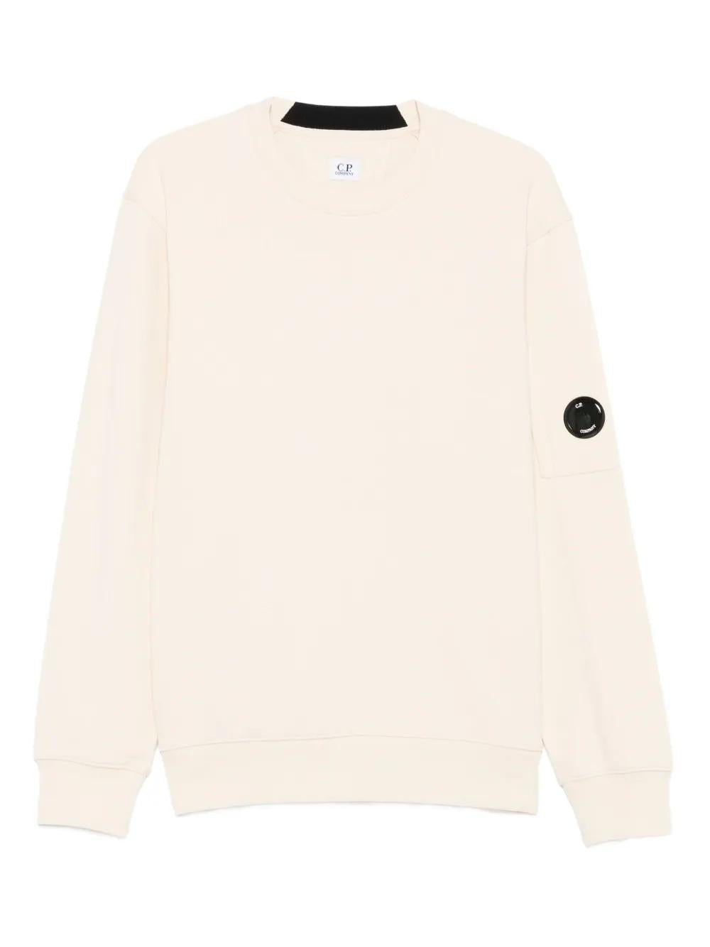 C.P.COMPANY Crew Neck Sweatshirt with Lens Detail for Men