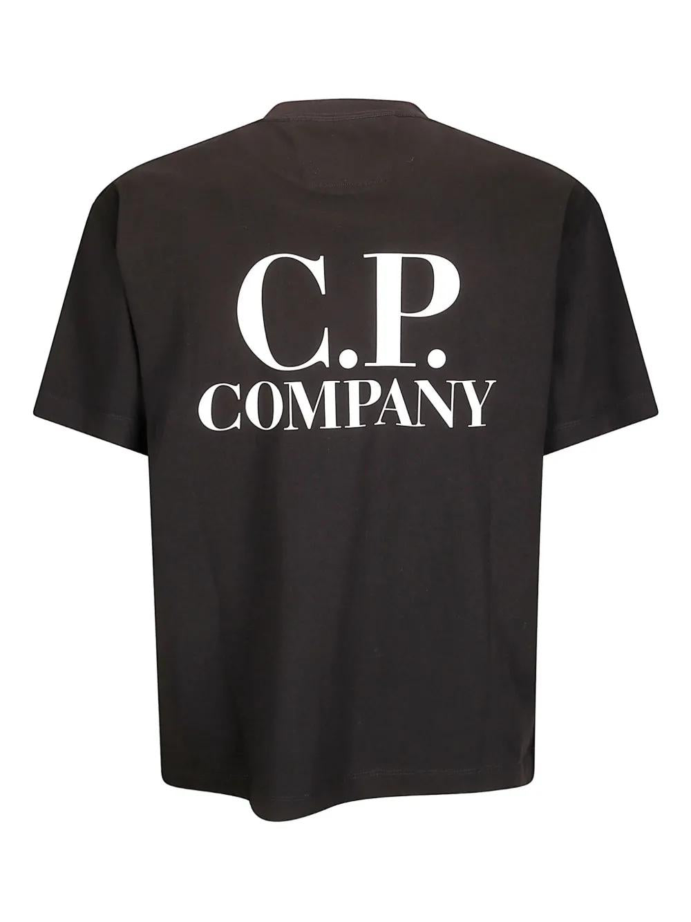 C.P.COMPANY Logo-Print Short-Sleeve Tee