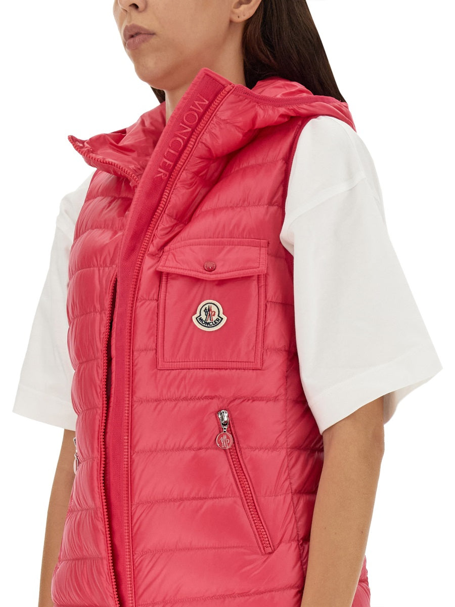 MONCLER Chic Padded Vest with Fixed Hood