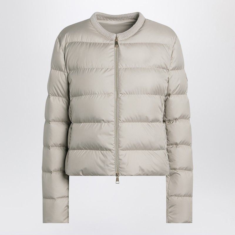 MONCLER Mini Short Zip-Up Puffer Jacket