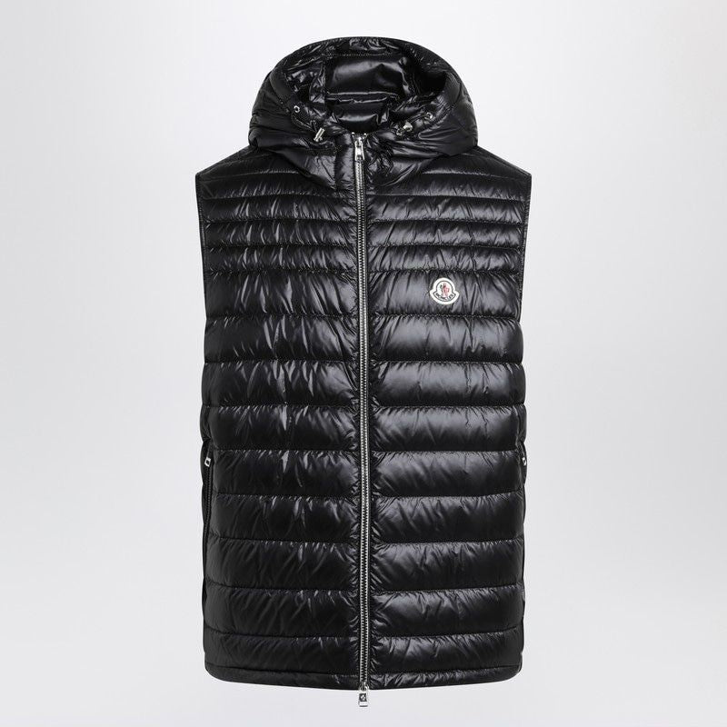 MONCLER Padded Vest with Adjustable Hood for Men - FW25
