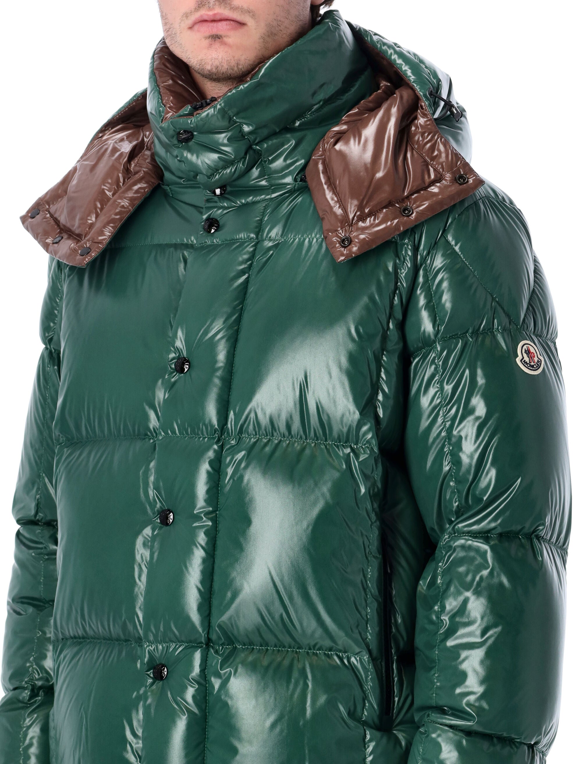 MONCLER Glossy Down Jacket with Hood Size 4