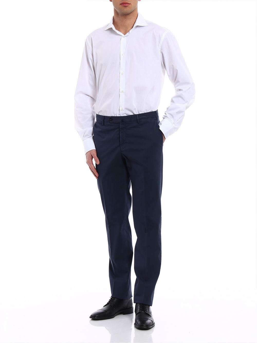 INCOTEX Men's Classic Fit Trousers