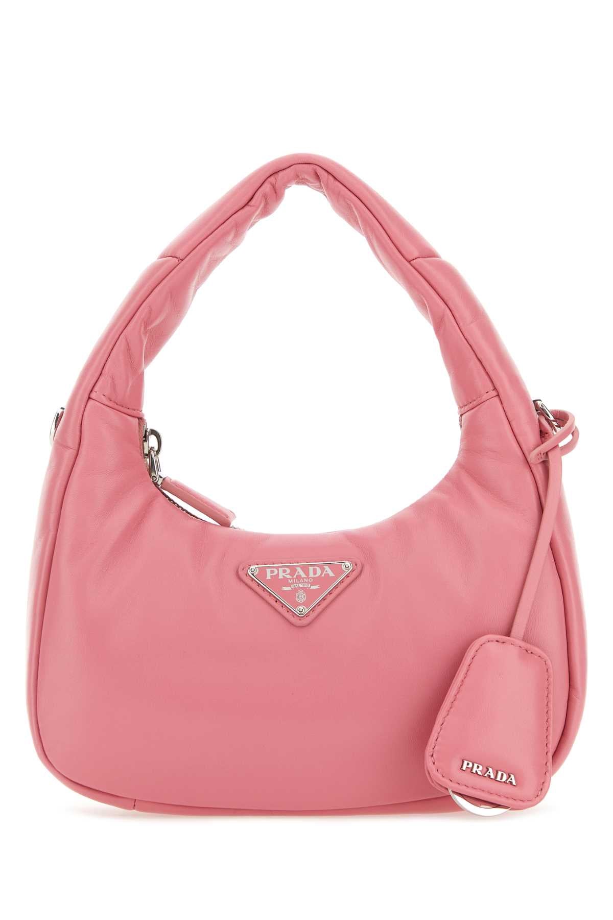 PRADA Mini Nappa Leather Soft Handbag