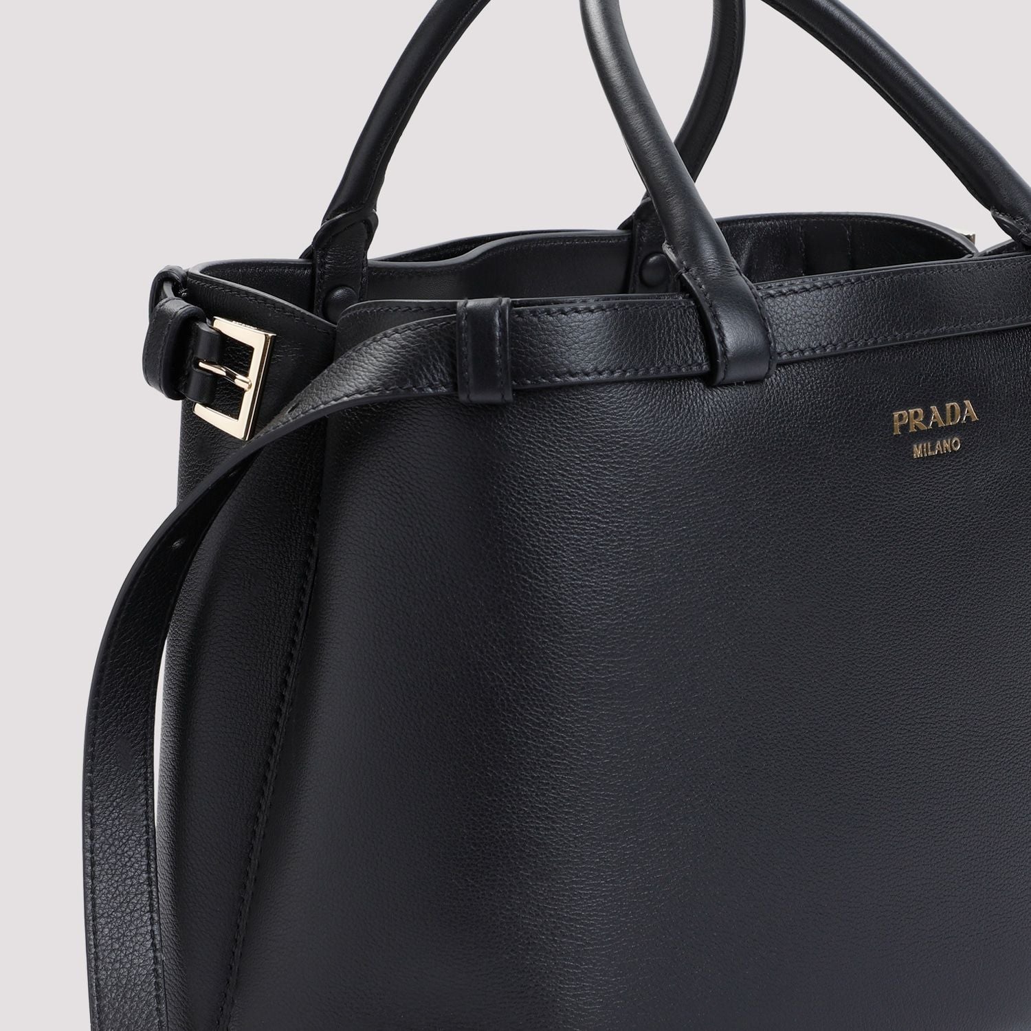 PRADA Medium Buckle Handbag