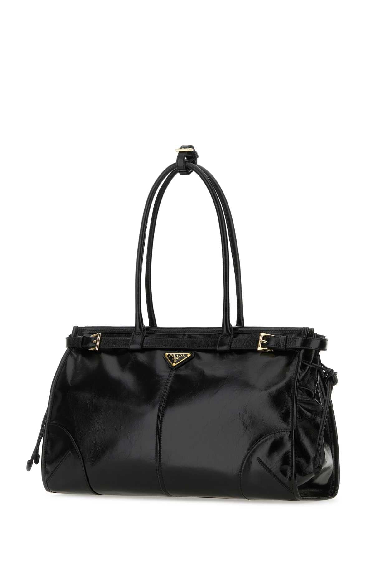 PRADA Elegant Leather Shoulder Handbag