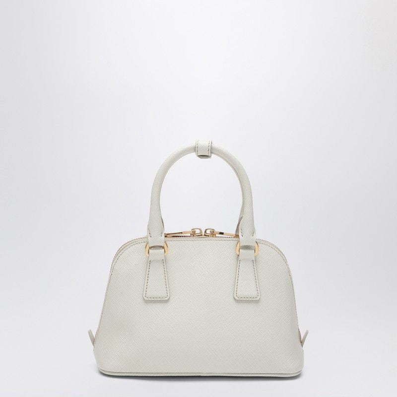 PRADA Mini Handbag with Dual Top Handles and Removable Strap