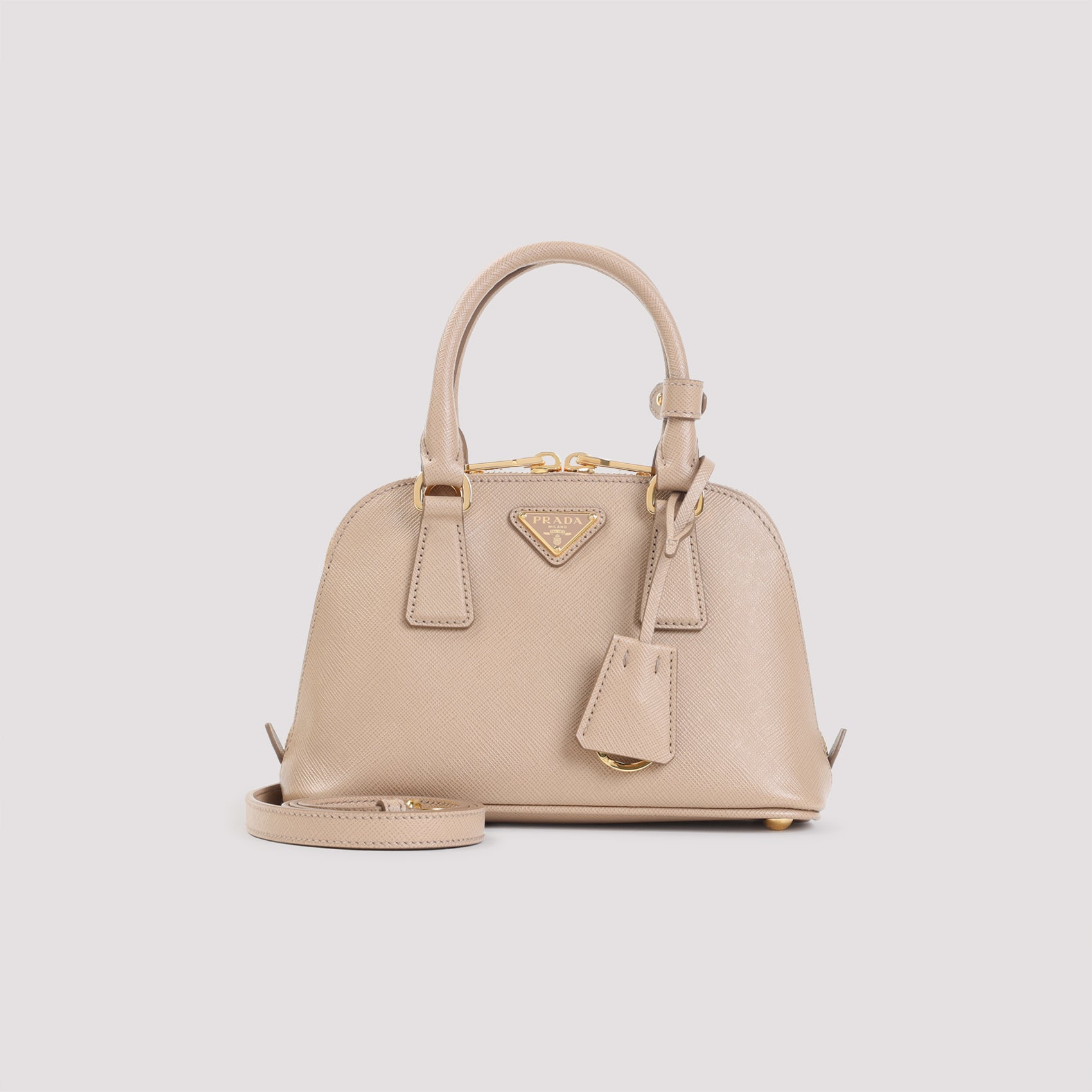 PRADA Mini Leather Handbag - W:21CM H:14CM D:8.5CM