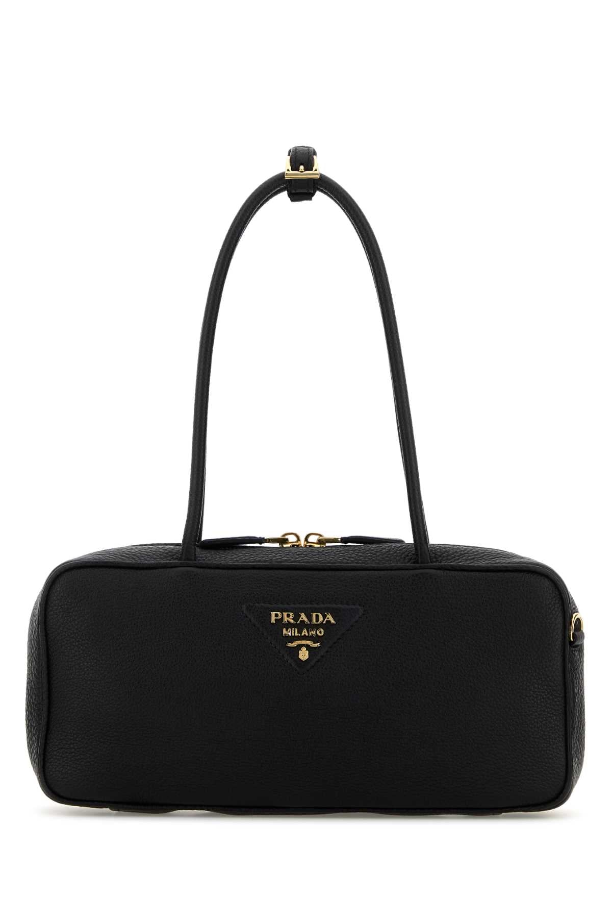 PRADA Elegant Leather Shoulder Handbag