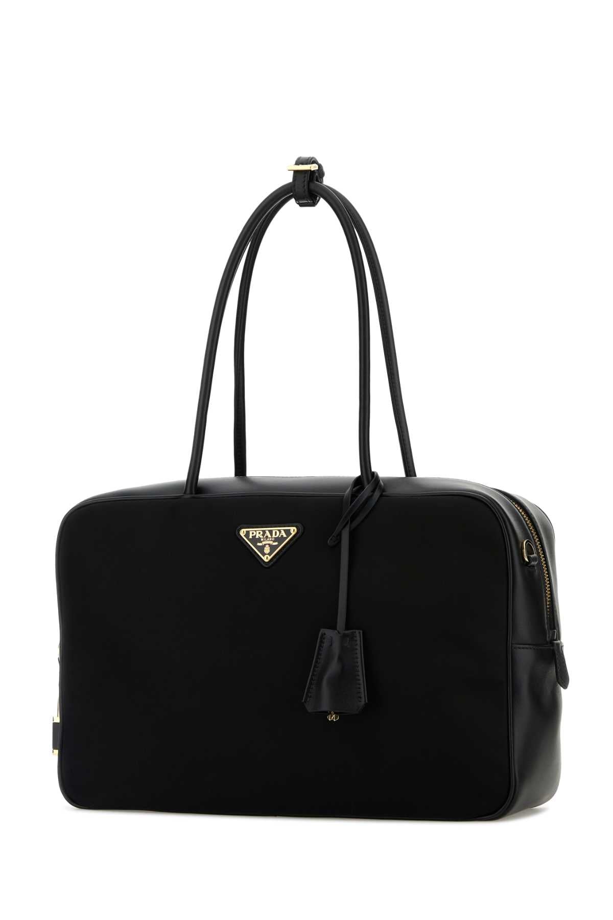 PRADA Leather and Re-Nylon Handbag Mini