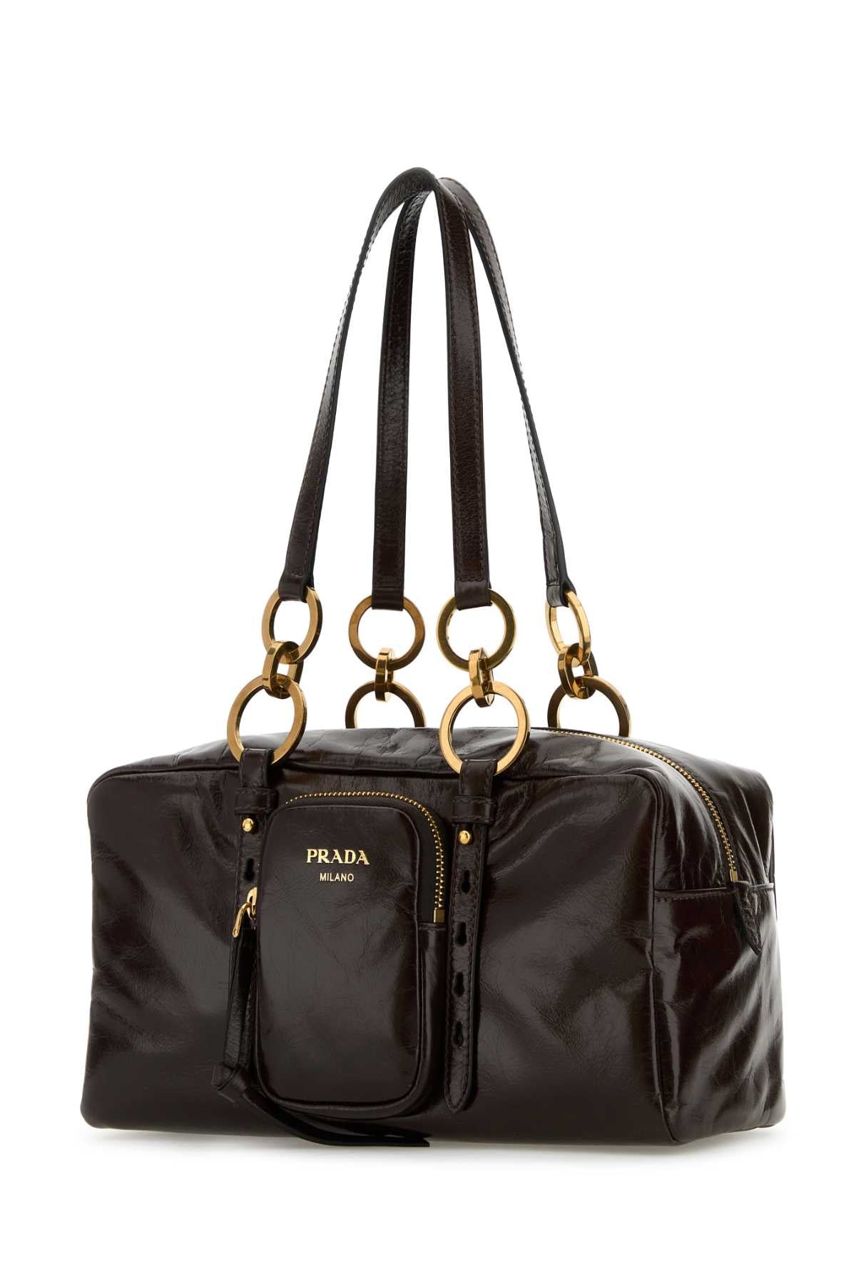 PRADA Leather Handbag - Bauletto Style