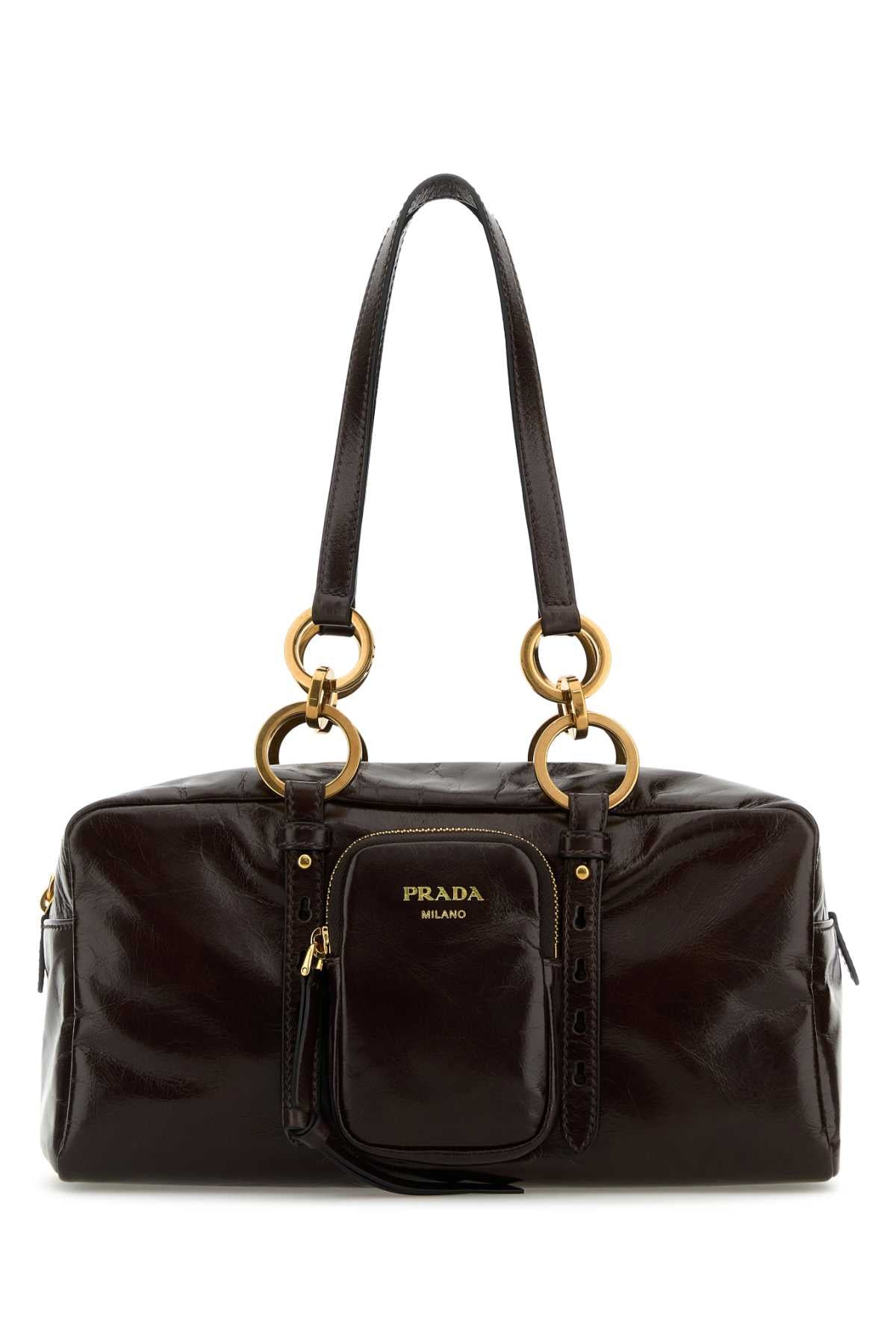 PRADA Leather Handbag - Bauletto Style