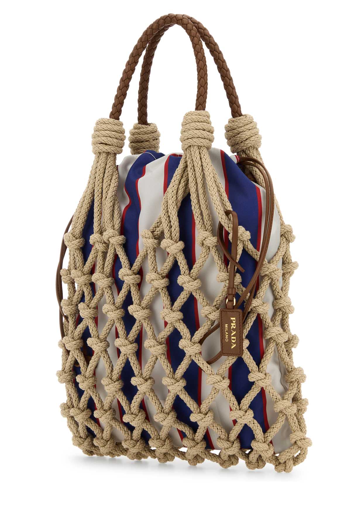 PRADA Mini Mesh Handbag for Women - SS25 Collection