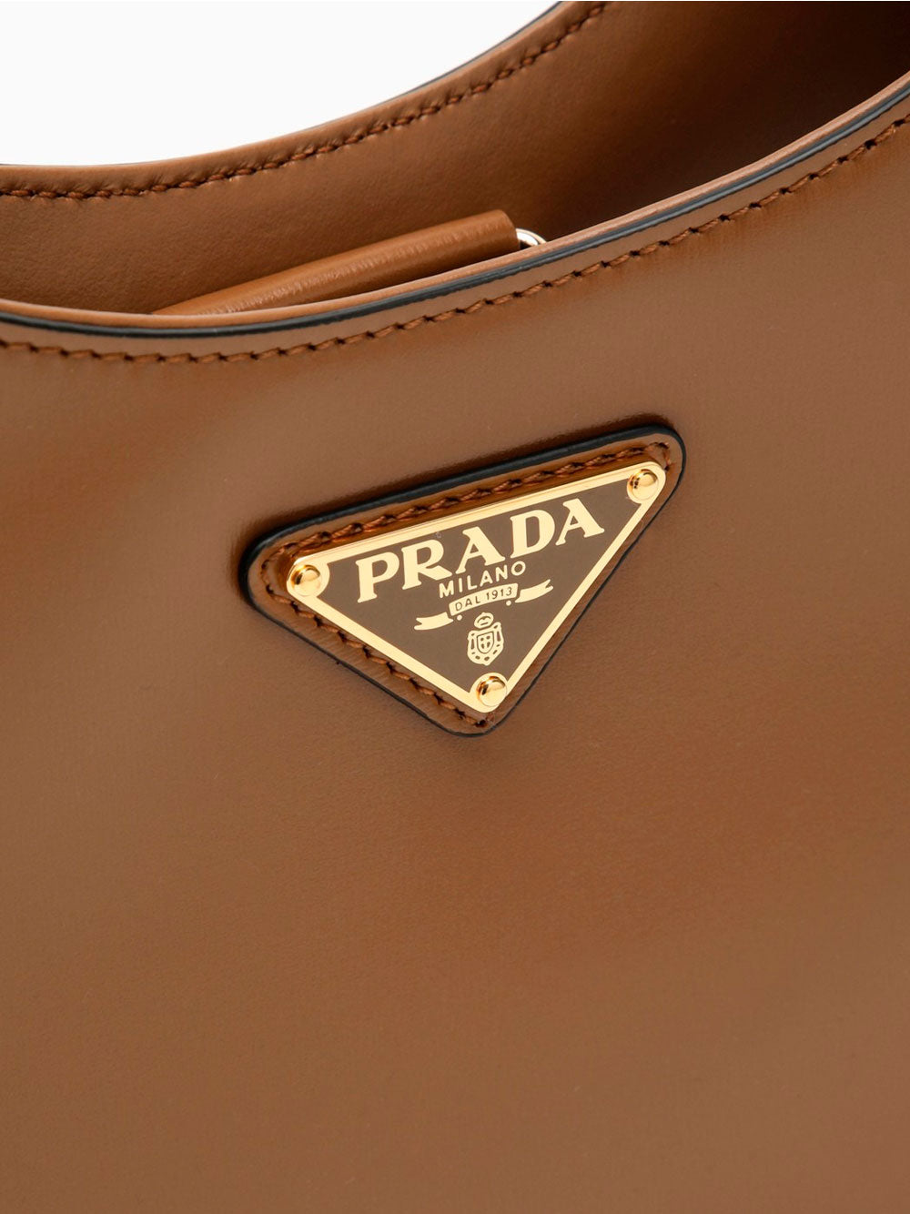 PRADA Leather Shoulder Hobo Handbag - 26cm x 17cm x 4cm