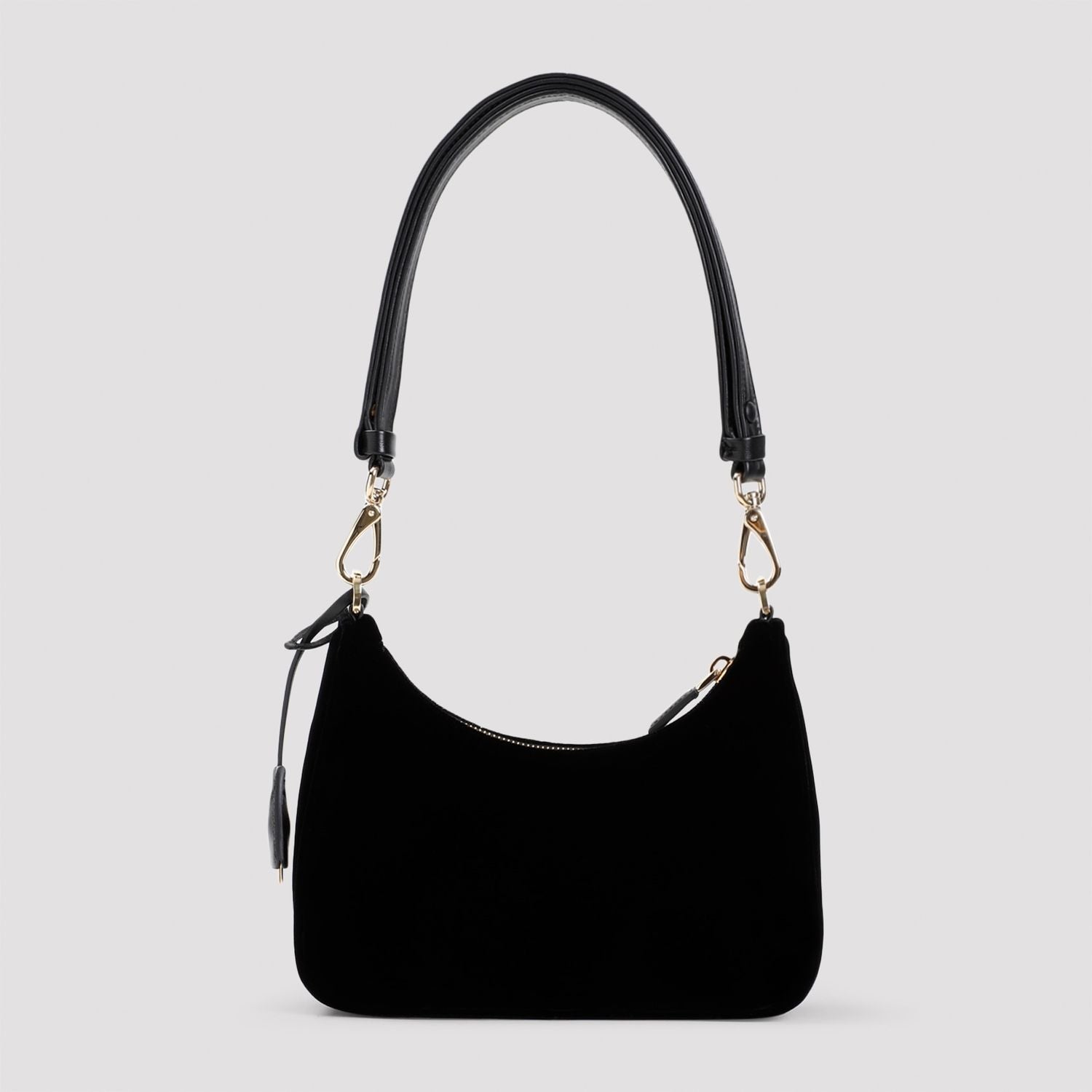 PRADA Elegant Mini Velvet Shoulder Bag